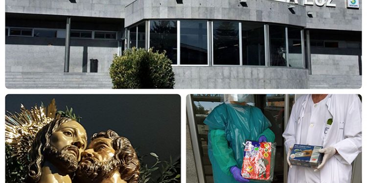 La hermandad de El Prendimiento consigue para el Hospital Virgen de la Luz 41 tensiómetros y 323 trajes impermeables