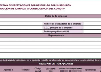 La patronal conquense indica el modo de presentar la prestación en nombre de los trabajadores