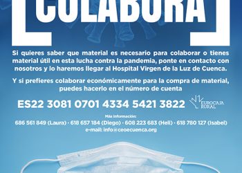 La patronal conquense lanza una campaña para colaborar en la adquisición de material durante la crisis del coronavirus