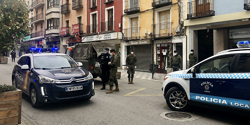 La Policía Local de Cuenca detiene a una persona y denuncia a otras 11 personas por “saltarse” el estado de alarma