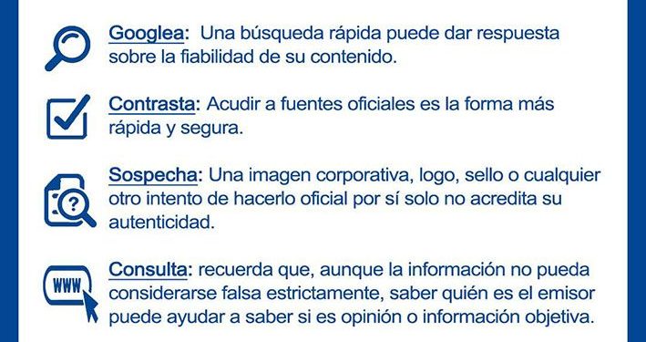La Policía Nacional presenta la primera guía para evitar ser manipulados por las fake news La Policía Nacional presenta la primera guía para evitar ser manipulados por las fake news