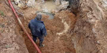 Reparada una importante avería en la canalización para el abastecimiento de agua de Cuenca