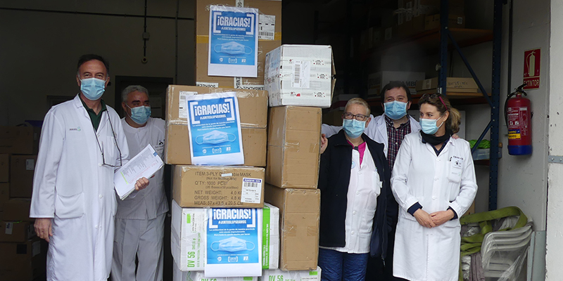 CEOE-Cepyme Cuenca entrega al hospital Virgen de la Luz material sanitario procedente de una donación de Talleres Garrido