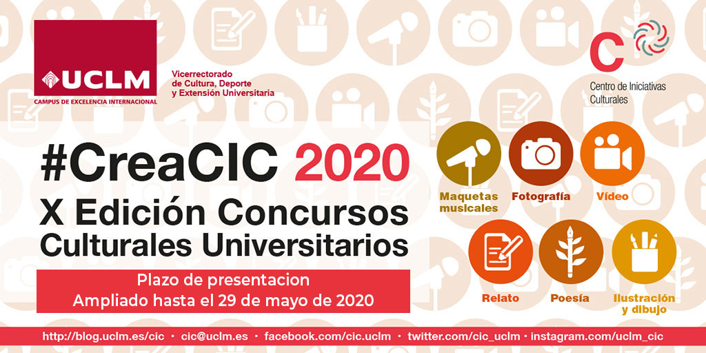 La UCLM presenta #CreaCIC 2020, la X Edición de Concursos Culturales Universitarios