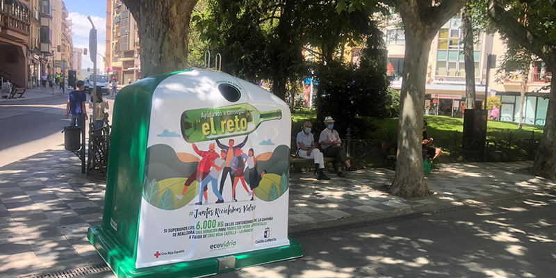 Cuenca supera el reto ‘Juntos reciclamos’ y recicla con otros nueve municipios 7.573 kg de vidrio a favor de Cruz Roja