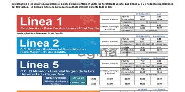 El servicio de autobús urbano de Cuenca reduce sus frecuencias de lunes a viernes a partir de este lunes