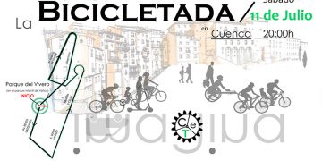 Amigos de los ríos de Cuenca convoca una bicicletada el próximo sábado a las 20 horas desde el parque del Vivero