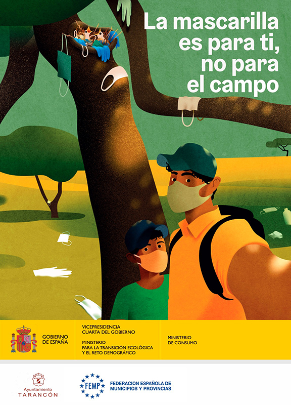 Tarancón colabora con la FEMP y el Gobierno de España en la campaña ‘Recuerdos inolvidables. La mascarilla es para ti, no para la naturaleza’