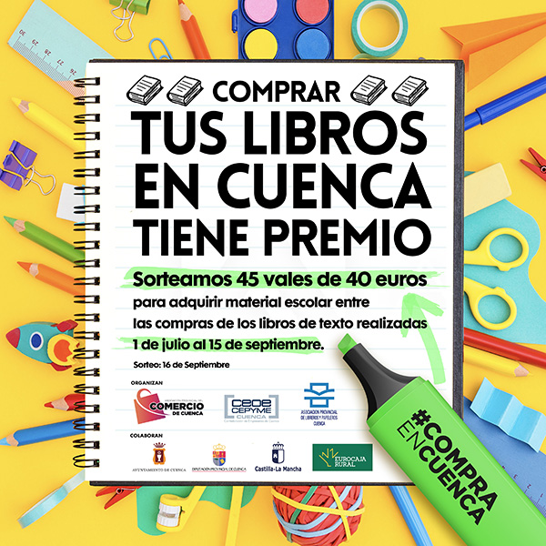 La Asociación de Libreros de Cuenca premia la fidelidad de sus clientes en la adquisición de libros de texto