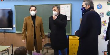 Dolz visita las obras del CEIP Santa Ana dentro del programa Recual