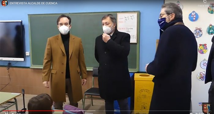 Dolz visita las obras del CEIP Santa Ana dentro del programa Recual