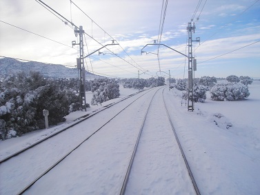 ADIF suspende la circulación del tren convencional en la línea de Cuenca y limita el AVE entre Alcalá de Henares y Guadalajara