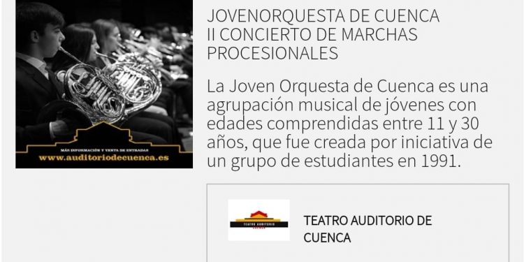 La Joven Orquesta de Cuenca anuncia el II Concierto de Marchas Procesionales