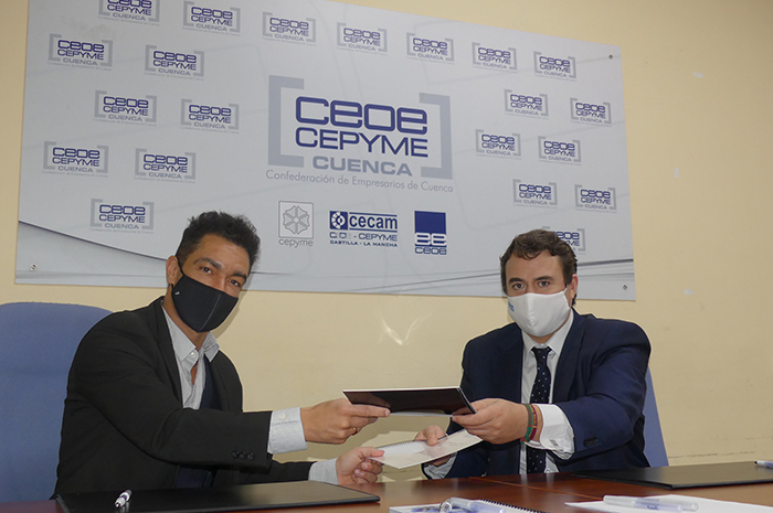 CEOE-Cepyme Cuenca y ECCODIEZ firman un convenio que permitirá potenciar las campañas publicitarias