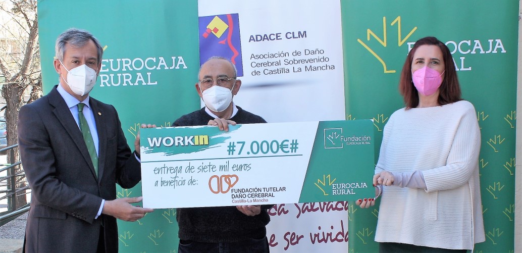FUNDACE CLM formará y ayudará a buscar trabajo a 20 personas con Daño Cerebral Sobrevenido con el premio WORKIN de la Fundación Eurocaja Rural
