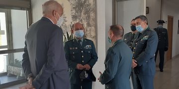 Primera visita institucional del General Jefe de la Guardia Civil en Castilla-La Mancha a la Comandancia de Cuenca