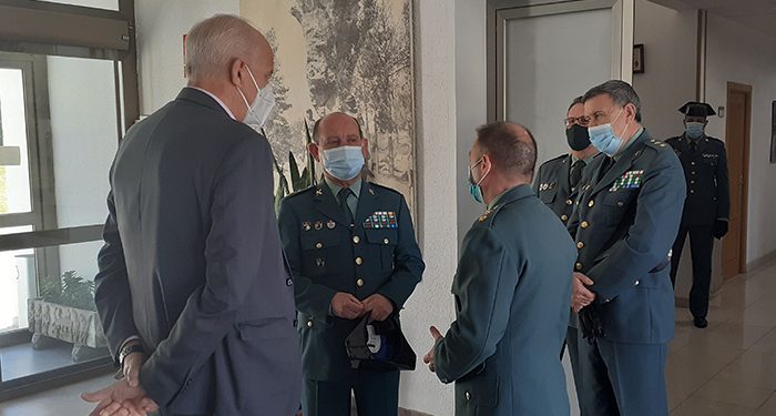 Primera visita institucional del General Jefe de la Guardia Civil en Castilla-La Mancha a la Comandancia de Cuenca