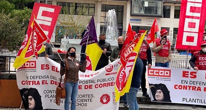 Delegados y delegadas del sector postal de UGT y CCOO en Cuenca: “Están aprovechando miserablemente la pandemia para acelerar el desguace de Correos” Delegados y delegadas del sector postal de UGT y CCOO en Cuenca: “Están aprovechando miserablemente la pandemia para acelerar el desguace de Correos”