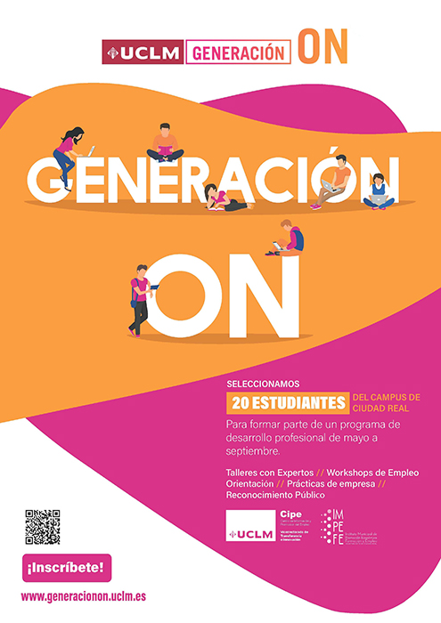 Abierta hasta el 23 de mayo la inscripción en Generación ON, el programa de la UCLM y el Ayuntamiento de Ciudad Real de inversión en talento