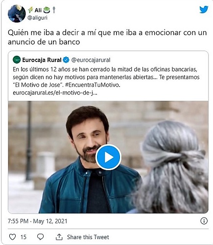 La campaña de Eurocaja Rural 'El Motivo de Jose' arrasa en redes sociales