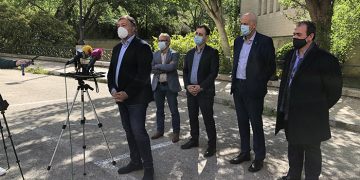 Técnicos del IGME y de una empresa especializada en ingeniería analizan ya el derrumbe de parte de la calle Canónigos