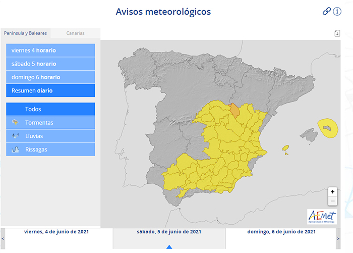 El Gobierno regional activa el METEOCAM en fase de alerta en toda Castilla-La Mancha ante la previsión de fuertes lluvias y tormentas