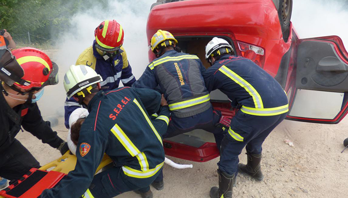 Integrantes de los cuerpos de bomberos de la región se forman en la atención sanitaria de emergencia para primeros intervinientes