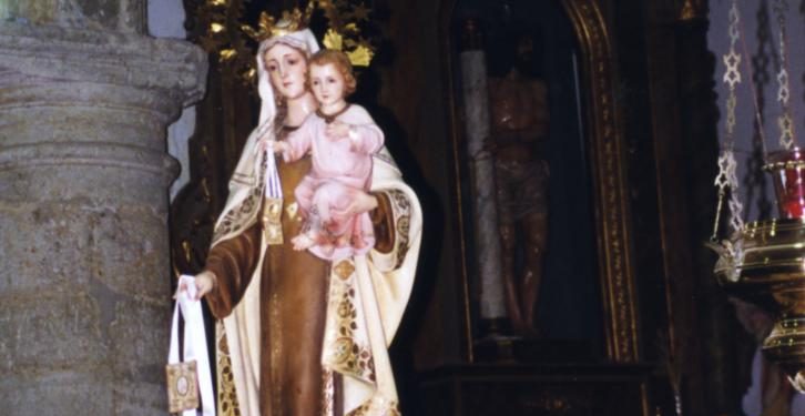Tejadillos y la Virgen del Carmen hace 22 años