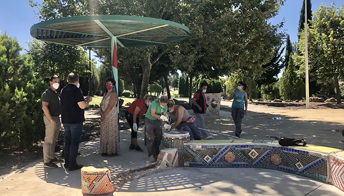 Comienzan los trabajos de recuperación de la Plaza Taiyo en el Parque de Los Príncipes