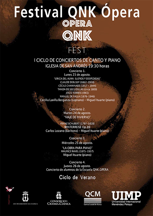Primer ciclo de conciertos de canto y piano dentro del festival de opera de cámara Qnk.opera