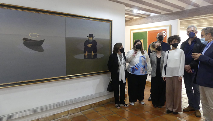 La familia de Alfredo Castañeda dona el cuadro Esperando para partir a la Fundación Antonio Pérez