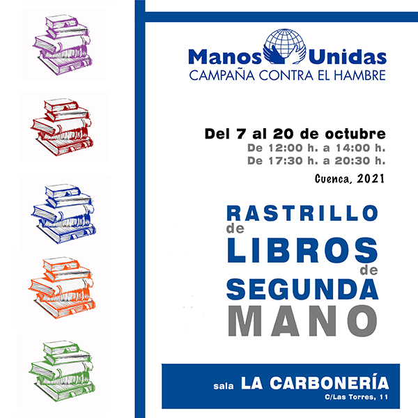 La delegación de Manos Unidas de Cuenca celebra la séptima edición de su Rastrillo de Libros de Segunda Mano