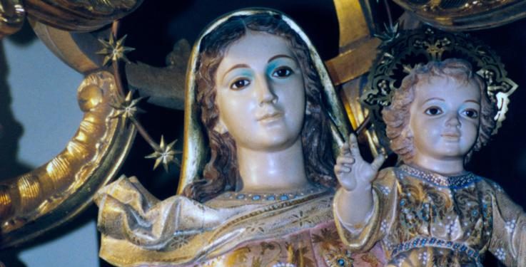 Valera de Abajo y los Dichos a la Virgen del Rosario en 1998