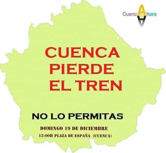 Cuenca Ahora rechaza el Plan de Movilidad XCuenca y apuesta por la reapertura y modernización de la línea Madrid-Cuenca-Valencia