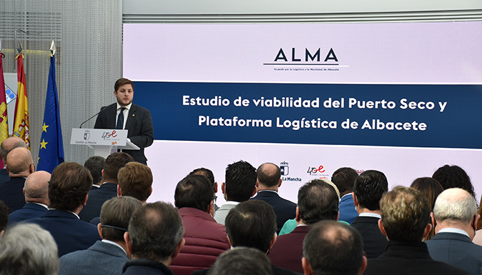Hernando destaca la inversión en el Puerto Seco de Albacete por situarse en el eje ferroviario más corto entre Madrid y un Puerto