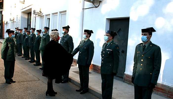 La subdelegada del Gobierno en Cuenca visita la Comandancia de la Guardia Civil