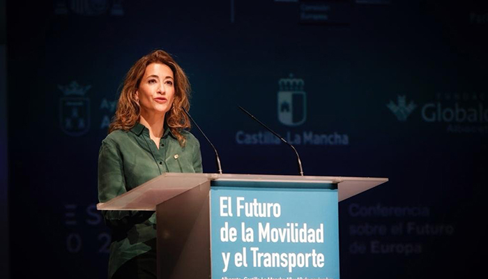 Raquel Sánchez señala en el Consejo de Ministros de Transportes de la UE que España facilita el cambio modal hacia el ferrocarril como medio más sostenible