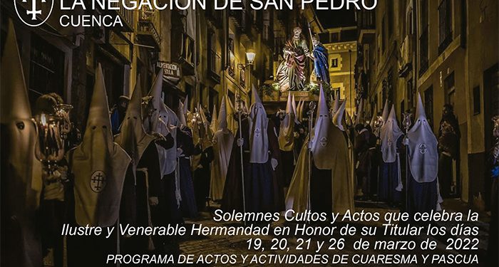 La Negación de San Pedro centra en marzo varias actividades de la programación del XXX aniversario de su fundación