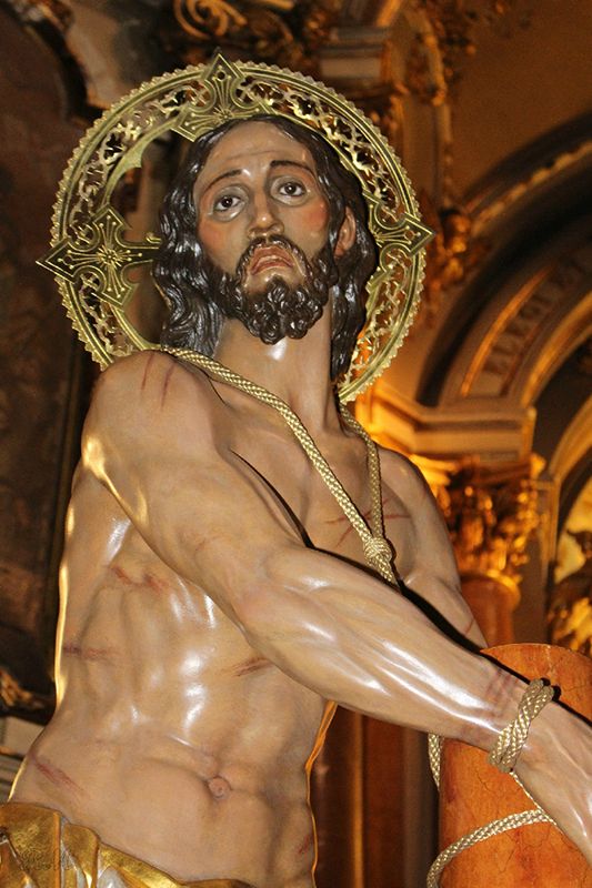 Jesús Amarrado a la Columna celebra este viernes su Vía Crucis por el barrio de San Antón