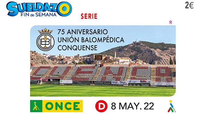 La Unión Balompédica Conquense celebra 75 años de goles en el cupón de la ONCE 