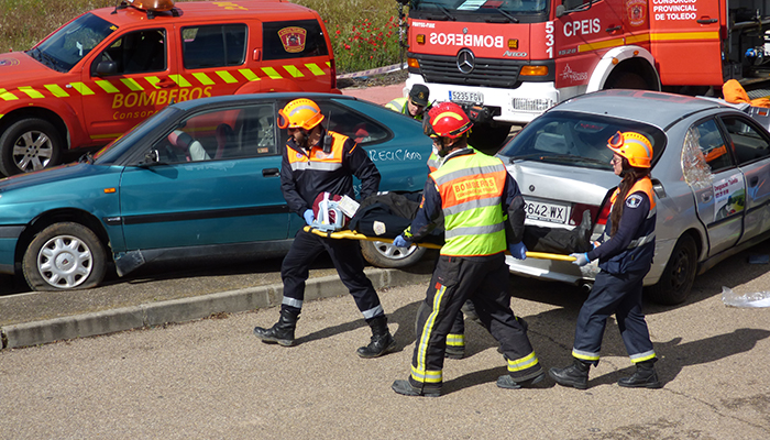 El Servicio de Emergencias 1-1-2 de Castilla-La Mancha coordinó la actuación en 214 accidentes de tráfico graves durante el pasado año
