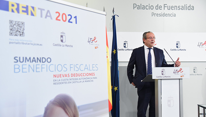 Un total de 185.000 contribuyentes de Castilla-La Mancha podrán beneficiarse de las deducciones fiscales autonómicas para la campaña de la renta de 2021