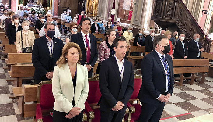 La Corporación municipal de Cuenca asiste a la misa en honor a la Virgen de la Luz y cumplimenta el voto hecho en 1736