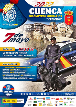 La Policía Nacional celebra en Cuenca una de sus carreras solidarias “Ruta 091”