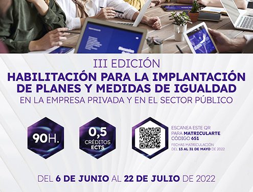 La UCLM abre el plazo de inscripción en el curso en línea de habilitación para la implantación de planes de igualdad