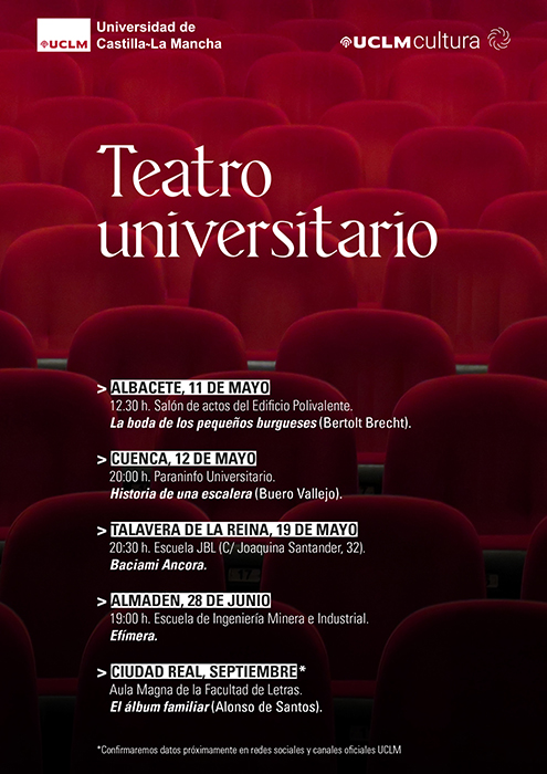 La UCLM recupera el teatro universitario con funciones en todos sus campus y sedes