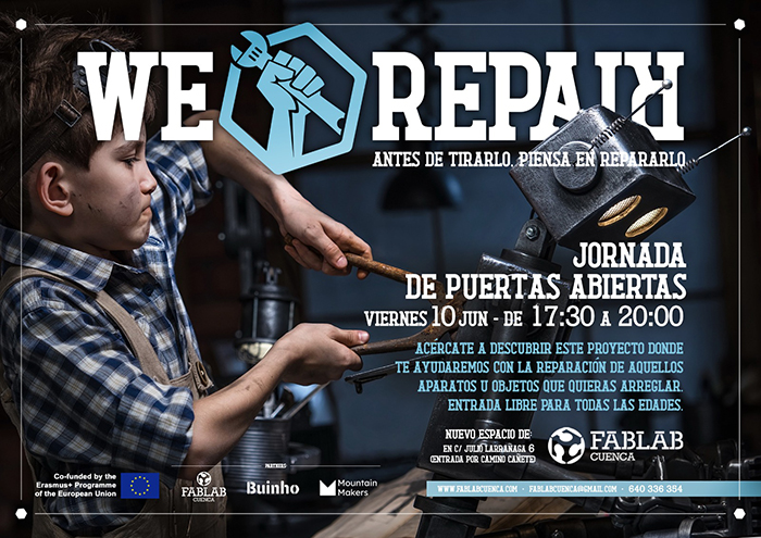 FabLab Cuenca comienza con el primer taller colaborativo de reparación de objetos en Cuenca