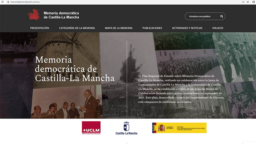 Nace la web del proyecto de Memoria Democrática de Castilla-La Mancha de la UCLM y el Gobierno regional