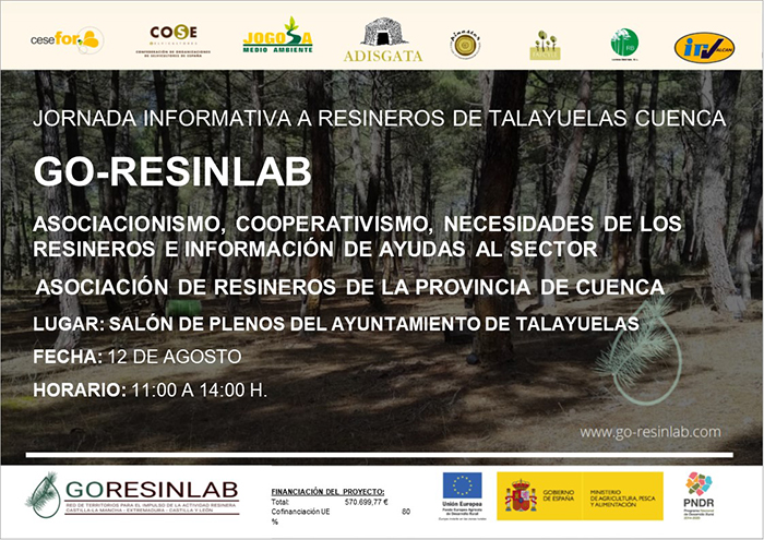 Resinlab organiza dos reuniones informativas, una en Zarzuela y otra en Talayuelas