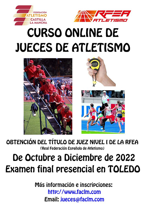Nuevo curso de jueces de Atletismo organizado por la Federación de Atletismo de Castilla-La Mancha